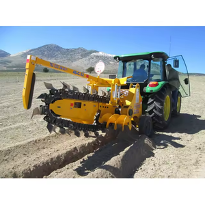 آلة خنادق سلسلة انزلاقية صغيرة عالية الإنتاجية ، حفر مرفق جديد للاستخدام المنزلي ، جرار علبة التروس الزراعية - Product Image 3