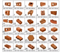 Machine manuelle de fabrication de briques en terre cuite emboîtables 2-40 pour l'Afrique