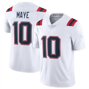 Jersey Sepak Bola Pria New England 2026 10 Drake Maye 12 Tom Brady 8 Stefon Diggs Jersey Tim Sepak Bola Amerika Jahitan - Product Image 3