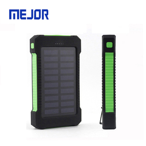 Mới cắm trại ngoài trời Powerbank Solaire LED ngân hàng điện cầm tay F5 ánh nắng mặt trời USB sạc năng lượng mặt trời 20000mAh - Product Image 4