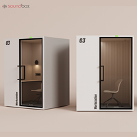 Cabine insonorisée pour bureau partagé, salle de fumeurs, compartiment silencieux, insonorisation extérieure, cabine insonorisée pour la maison