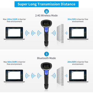 Netum L8 L8bl Di Động Cầm Tay Không Dây <span class=keywords><strong>QR</strong></span> <span class=keywords><strong>Scanner</strong></span> Bar Code Reader 2D <span class=keywords><strong>Scanner</strong></span> Với Đứng Chủ - Product Image 3