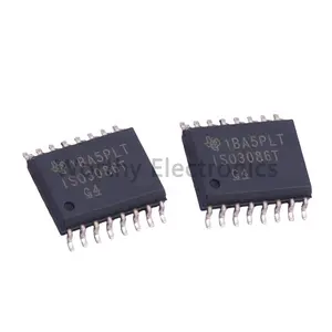Komponen elektronik sirkuit terpadu RS485 chip isolator digital IC ISO3086T SOIC-16 "bagian elektronik