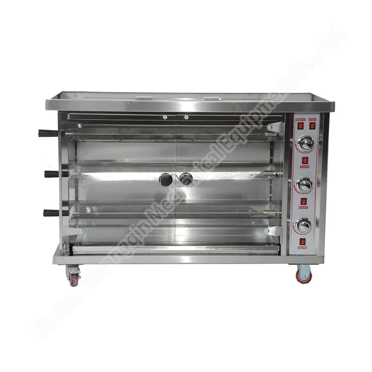 Máquina de pollo Asador Producto Asador de pollo Carro de comida Asador de pollo Parrilla