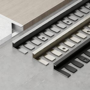 แถบขอบกระเบื้องอลูมิเนียมแบบทันสมัย-แถบตกแต่งโลหะงอได้กรอบขอบผนังสำหรับใช้ในบ้าน/เชิงพาณิชย์ - Product Image 6