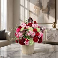 Centro de Mesa con Bola de Flores Artificiales Multicolores para Bodas, Fiestas de Cumpleaños, Eventos al Aire Libre, Decoración de Mesa