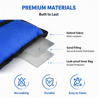 Sac de sable de 2 kg pour cheville et poignet, personnalisable en couleur, en tissu Oxford durable avec fermeture éclair réglable pour l'entraînement de force (vente en gros)