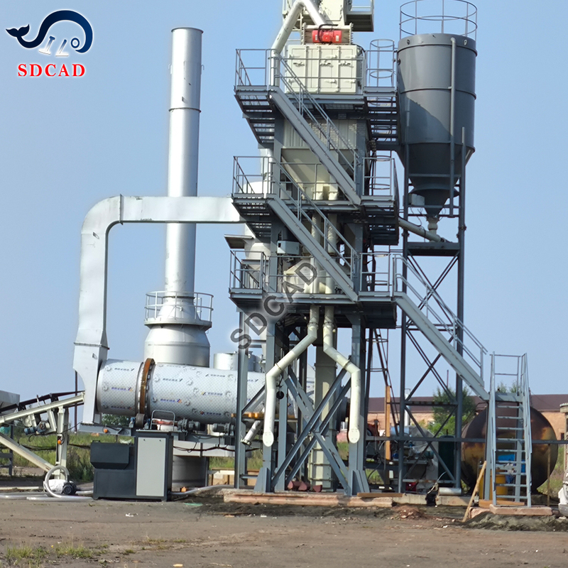 Asphalt Batching Plant 80 Ton Stationary