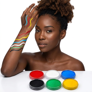 <span class=keywords><strong>Peinture</strong></span> corporelle et <span class=keywords><strong>visage</strong></span> végétalienne biologique non toxique à base d'eau pour festivals, vente en gros en vrac - Product Image 2
