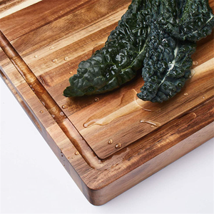 Tabla de Cortar Rectangular Personalizada de Madera de Acacia y Nogal, Ecológica, para Cocina, Tabla de Cortar de Bambú, Tabla de Quesos - Product Image 5