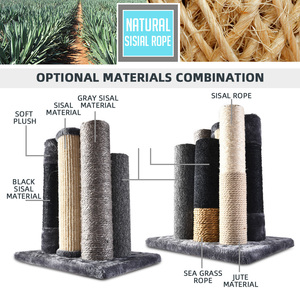 Sang trọng lớn mèo cây nhà máy mới màu xanh lá cây nhà máy thiết kế mây mèo căn hộ phần còn lại nền tảng võng thang cầu thang mèo cây - Product Image 5