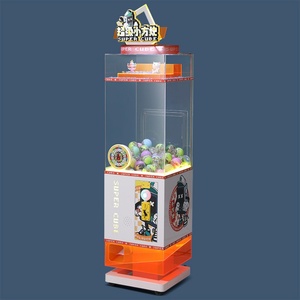 Hot Selling High Quality Coin-operated Mini Small <b>square</b> Twist Egg Machine Super Cube Capsule Toy Vending Machine - Product Image 3