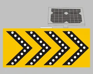 교통 화살 AC 태양 강화된 LED 경고 방향 Chevron 표시 알루미늄 도로 신호 교통 표지