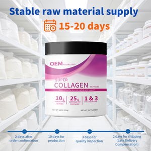 Directo de Fábrica, Súper Péptidos de Colágeno en Polvo con Prebióticos, Plazo de Entrega Rápido, Suministro Flexible, Prueba COA de Terceros - Product Image 3