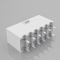 Connecteur JST Mini-Fit MX 4.2 Blanc, Pas de 4,2 mm, Double Rangée, Connecteur 2x3 Broches, Contact en Laiton, Connecteur Fils-Plaque