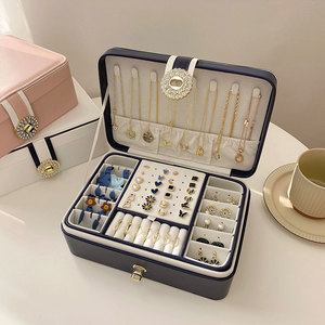 Jewelry Box Boxs Custom Pu Leather Jewelry Travel Box Luxury Jewelry Storage Boxs With Logo