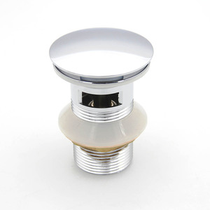 Bouchon de <span class=keywords><strong>lavabo</strong></span> à poussoir en laiton chromé moderne de haute qualité, écologique, <span class=keywords><strong>prix</strong></span> d'usine - Product Image 1