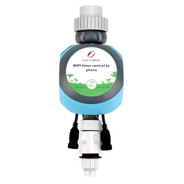 FUJIN Irrigation 2.4G Dual-control Rain-sensing WIFI&Bluetooth Water Controller for Garden, Yard, Greenhouse