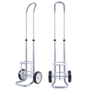 Carretilla de aluminio ligera para cilindros de gas de 2L-20L, carrito telescópico ajustable de 2 ruedas para oxígeno - Product Image 4