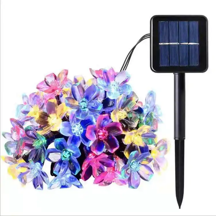 Luz solar de férias led agradável, 5 m e 20 leds decoração festival luzes solar com ce e certificados