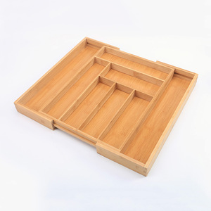 Bamboo cutlery <b>storage</b> <b>box</b>, divider organizer, cutlery <b>storage</b> <b>box</b>, knife <b>box</b>, creative <b>kitchen</b> tool and knife <b>storage</b> <b>box</b> - Product Image 1