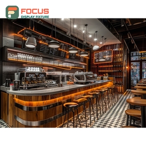 ตู้โชว์กาแฟระดับมืออาชีพ สีขาว สำหรับบริการบาริสต้า ตู้โชว์สินค้าคาเฟ่ - Product Image 4