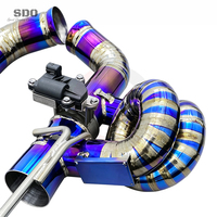 Tuyaux d'échappement en titane violet personnalisés SDO pour Dodge Challenger SRT Hellcat 6.2T 2016-2022, amélioration du design avec soupape électronique