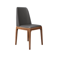 Chaise de salle à manger moderne en bois massif imperméable - Écologique et durable pour hôtels et appartements - Mobilier de salle à manger de luxe