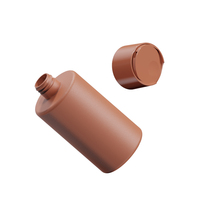 Bouteille vide ronde large en PEHD avec pompe 300 ml, personnalisable avec logo, pour gel douche, shampoing, emballage cosmétique, vente en gros