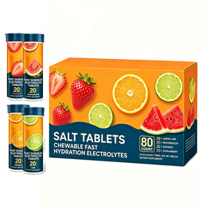 Tabletas de Sal Electrolítica de Disolución Rápida OLLI OEM/ODM, 80 Unidades, Sabor a Frutas Variadas, Electrolitos Hidratantes Masticables - Product Image 1