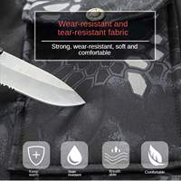 Ensemble veste et pantalon tactique camouflage pour homme avec bande lumineuse, idéal pour les sports de plein air et la chasse