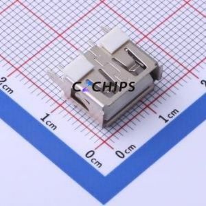 KH-AF180ZJ-10-JB USB Connector Through hole Component (THT) Connector Type-A USB 2.0 Female Through Hole - Product Image 1