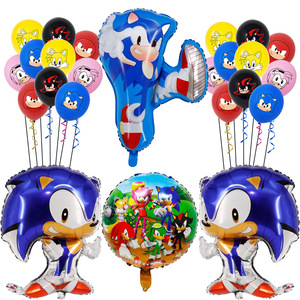 Juego de <span class=keywords><strong>globos</strong></span> de película de aluminio <span class=keywords><strong>Sonic</strong></span> de dibujos animados para <span class=keywords><strong>globos</strong></span> de decoración de <span class=keywords><strong>fiesta</strong></span> de cumpleaños para niños - Product Image 5