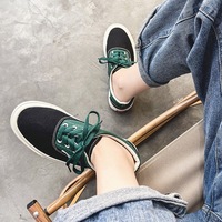 Chaussures en toile pour femmes, style coréen, couleur bonbon, basses, en caoutchouc, respirantes, pour tous les jours, jeunes et élégantes