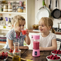 Blender à jus portable 400 ml, mixeur pour smoothies, mini-blender portable, mixeur portable, presse-agrumes à main