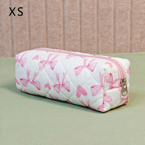 Custom Wholesale Bow <strong>Quilted</strong> <strong>Makeup</strong> <strong>Bag</strong> Set Large Capacity Zipper Cotton Cosmetic <strong>Bag</strong> Travel <strong>Makeup</strong> <strong>Bag</strong> for Women - Product Image 6