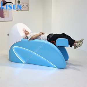 KISEN Lit de Spa Capillaire Automatique Intelligent et Confortable, Table de Lavage de Cheveux Électrique Polyvalente pour Salon, Lit de Massage et de Shampoing - Product Image 1