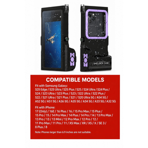 Étui de téléphone pour sports nautiques ShellBox 3e génération avec caméra BT pour 13/15 Pro Max, étanche IP68, boussole intégrée, bâton de <span class=keywords><strong>selfie</strong></span> - Product Image 3