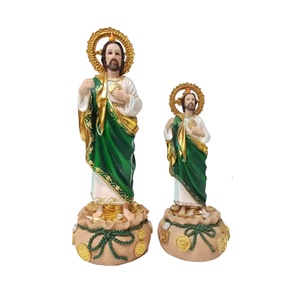 Resina cristiana personalizzata Saint Jude <span class=keywords><strong>San</strong></span> Judas Tadeo statuetta religiosa decorazione per la casa e artigianato usano Souvenir regalo religioso - Product Image 1