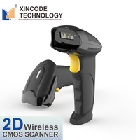 Escáner de código de barras inalámbrico 2D de mano Xincode 2,4G QR lector de código de barras 1D pistola de escaneo con cable supermercados escáneres lectores de código de barras