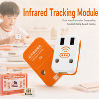 Kit de Robot Programable QMY S14 para Codificación Gráfica con Scratch y Python, Bloques de Construcción DIY, Sensor de Seguimiento IR para el Aula