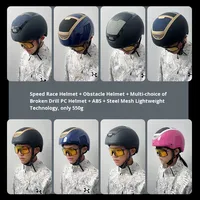 Casque d'équitation professionnel respirant en PC+ABS pour sports de plein air et compétitions de vitesse