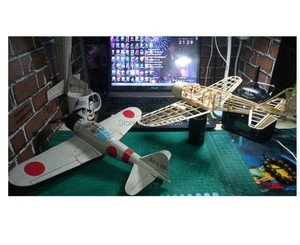 Mini <span class=keywords><strong>avion</strong></span> RC en bois de <span class=keywords><strong>balsa</strong></span> découpé au <span class=keywords><strong>laser</strong></span>, <span class=keywords><strong>kit</strong></span> d'<span class=keywords><strong>avion</strong></span> Zreo A6M, <span class=keywords><strong>kit</strong></span> de construction de modèle, livraison gratuite - Product Image 2