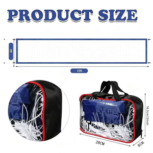 <span class=keywords><strong>Filet</strong></span> <span class=keywords><strong>de</strong></span> <span class=keywords><strong>volley</strong></span>-ball en PE haute résistance, blanc, bords renforcés, pour piscine, plage, cour, terrain <span class=keywords><strong>de</strong></span> sport, ligue, école, gymnase - Product Image 4