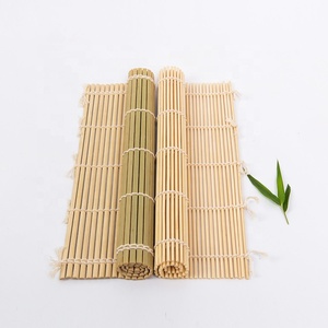 โรงงานจีนจัดจำหน่ายโดยตรง แผ่นรองทำซูชิไม้ไผ่ทำมือ ขนาด 24 ซม. - Product Image 5