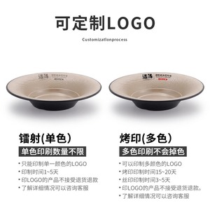 A5 Japanese-style <b>melamine</b> <b>plate</b>, imitation porcelain round <b>plate</b>, flat <b>plate</b>, restaurant plastic dinner <b>plate</b>, dish, hot pot, - Product Image 4