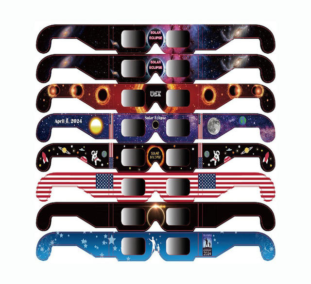Custom Eclipse Solar Viewing Glasses Paper Total Eclipse Glasses Annular Eclipse Viewing Glasses