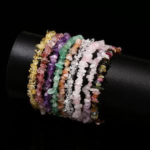 Bracelet coloré pour femme, bijoux en pierres précieuses, énergie curative, <span class=keywords><strong>améthyste</strong></span> naturelle, graviers de cristal, cadeaux - Product Image 3