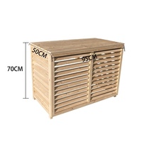 Le climatiseur décoratif d'approvisionnement direct d'usine couvre la couverture de climatiseur en bois de persienne
