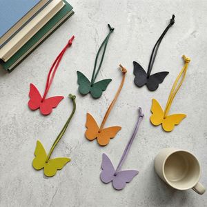 Handmade Small PU Leather Keychain Stylish Bag Charm Pendant <b>Cute</b> Butterfly Keychain for Women - Product Image 1